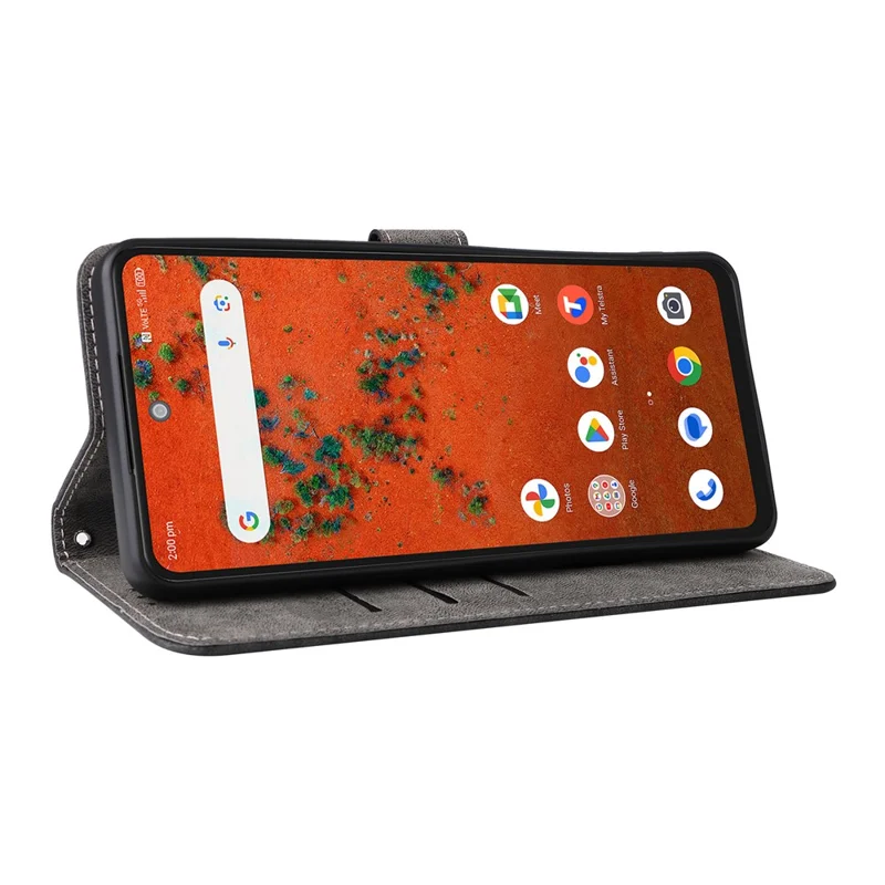 For ZTE Blade A75 Pro 5G / Telstra T-Elite 5G Case Wallet RFID Blocking PU Leather Phone Cover Stand with Strap - Black