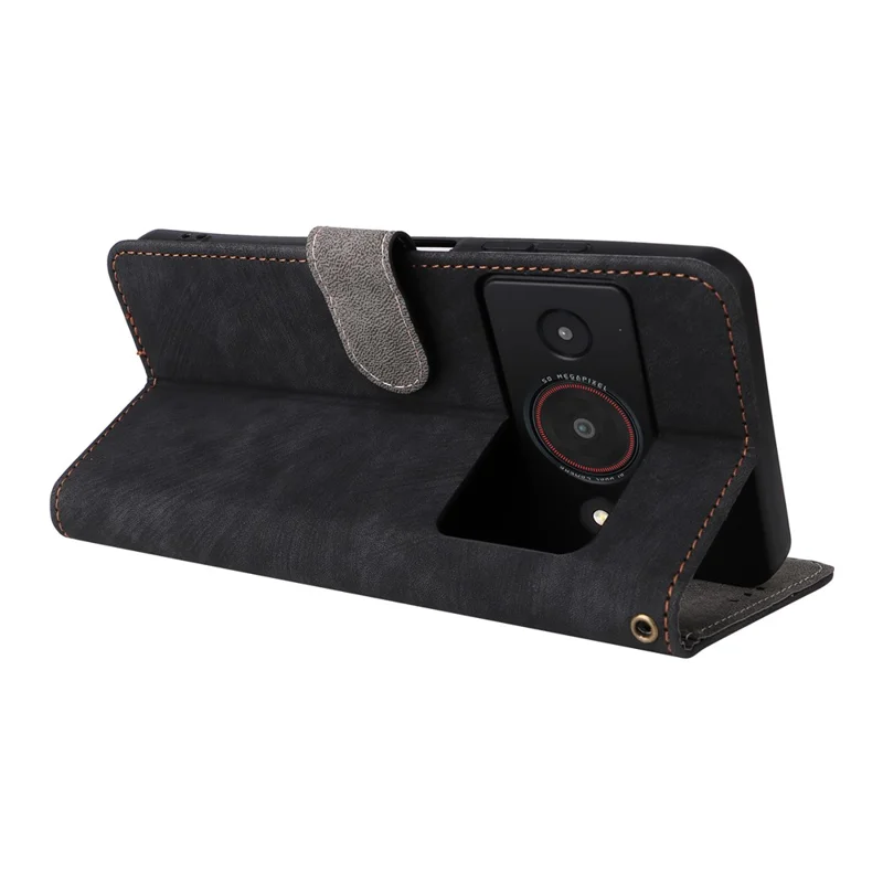 For ZTE Blade A75 Pro 5G / Telstra T-Elite 5G Case Wallet RFID Blocking PU Leather Phone Cover Stand with Strap - Black