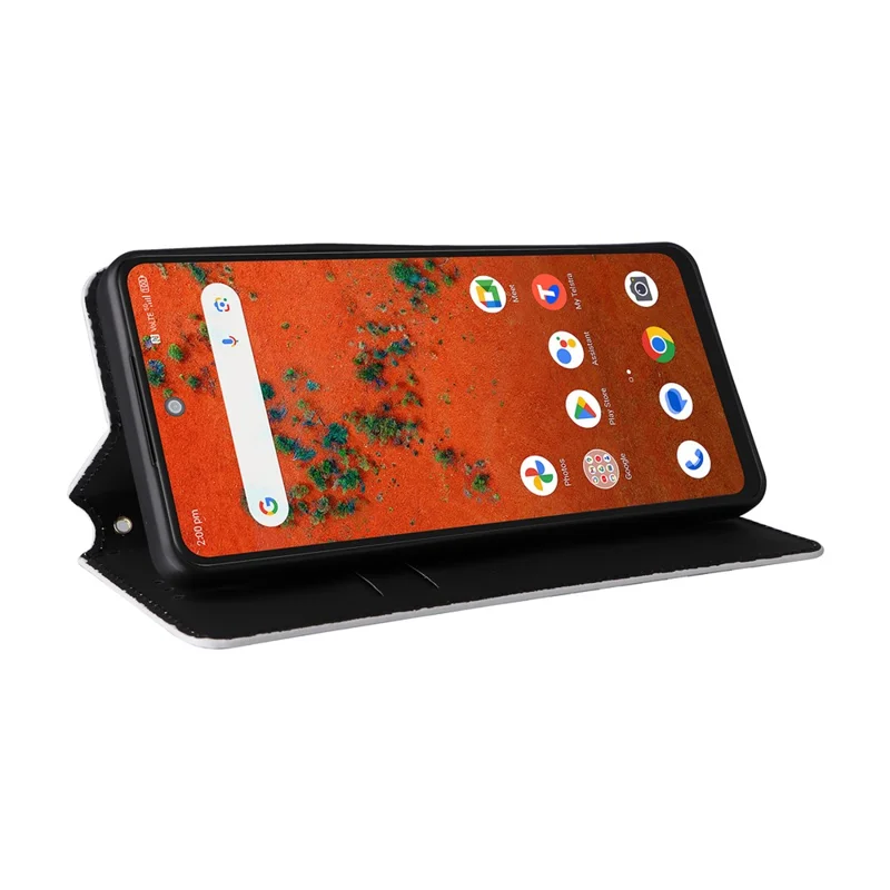 For ZTE Blade A75 Pro 5G / Telstra T-Elite 5G Case Wallet Rhombus Imprinted PU Leather Phone Cover - Silver