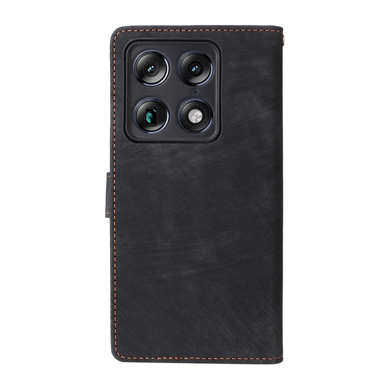 For Motorola Signature 5G / Moto X70 Air Pro 5G Case Wallet RFID Blocking PU Leather Phone Cover Stand with Strap - Black