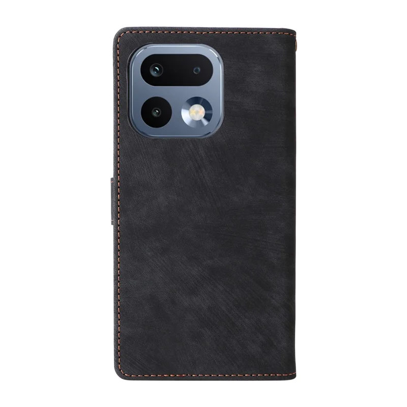 For Realme 16 Pro 5G Case Wallet RFID Blocking PU Leather Phone Cover Stand with Strap - Black