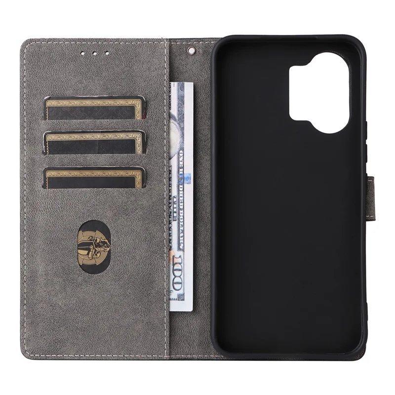 Phone Case For Xiaomi Poco X8 Pro Max 5G  /  Redmi Turbo 5 Max 5G Wallet RFID Blocking PU Leather Phone Cover Stand with Strap - Black