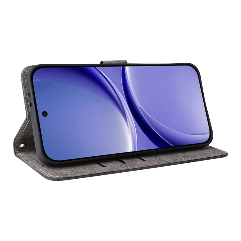 Handyhülle für Xiaomi Poco X8 Pro 5G / Redmi Turbo 5 5G, Brieftasche, RFID-Schutz, PU-Leder-Handyhülle mit Ständer und Riemen - Schwarz