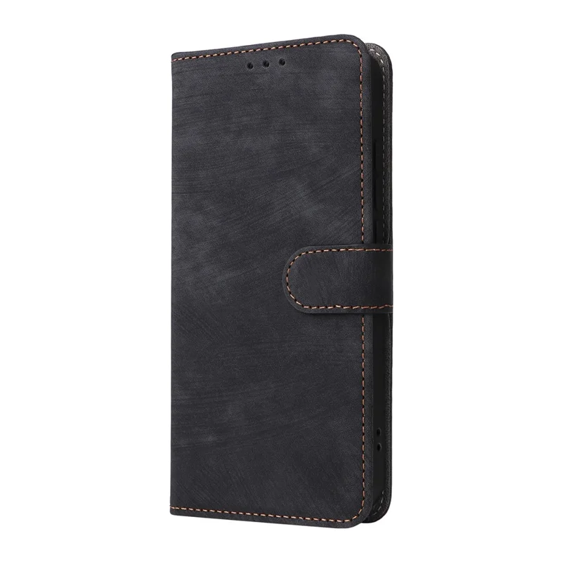 Handyhülle für Xiaomi Poco X8 Pro 5G / Redmi Turbo 5 5G, Brieftasche, RFID-Schutz, PU-Leder-Handyhülle mit Ständer und Riemen - Schwarz