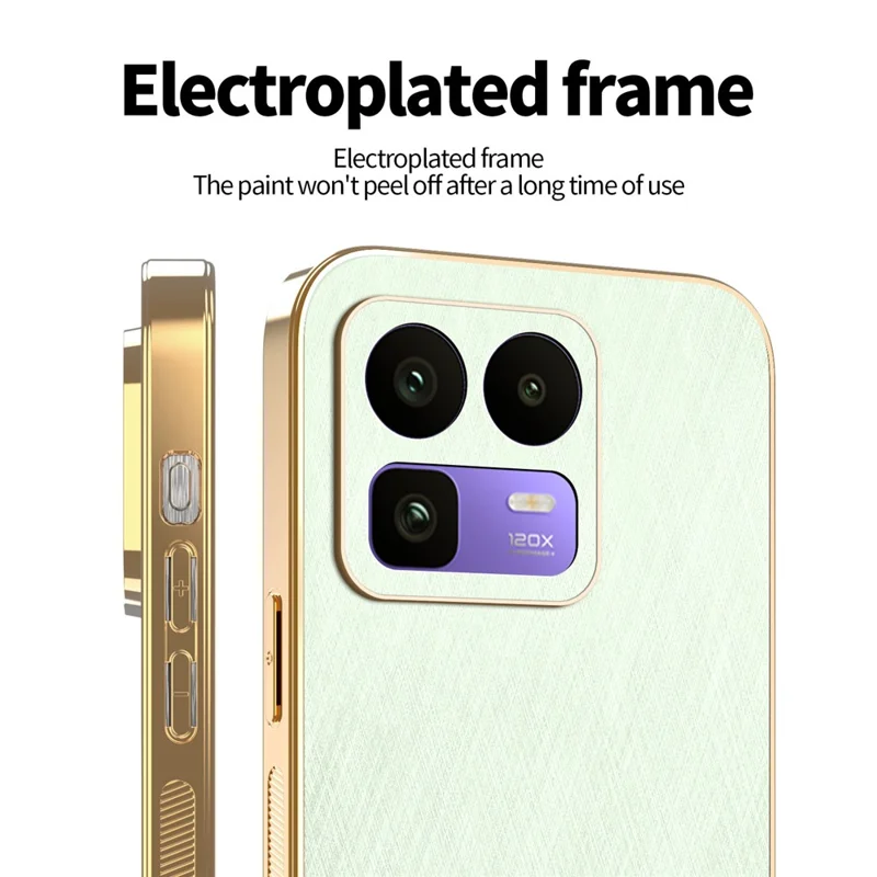 KADEM For Realme Neo8 5G Case Electroplating Silk Texture PU + TPU Phone Back Cover - Green