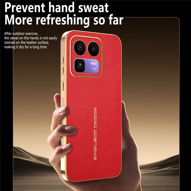 For Realme Neo8 5G Case Anti Scratch Litchi Texture PU Leather TPU Phone Back Cover - Red