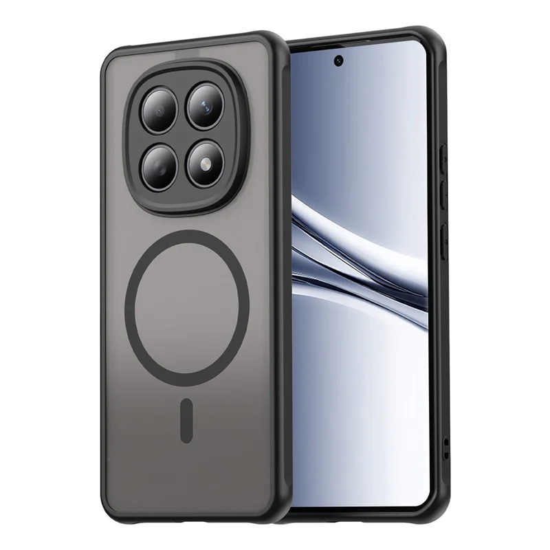 For Xiaomi Redmi Note 15 5G (Global)  /  Poco M8 5G Magnetic Case Anti Drop PC + TPU Phone Cover - Black
