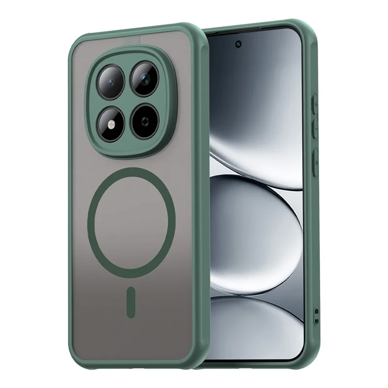 For Xiaomi Redmi Note 15 Pro 5G (Global) Magnetic Case Anti Drop PC + TPU Phone Cover - Green
