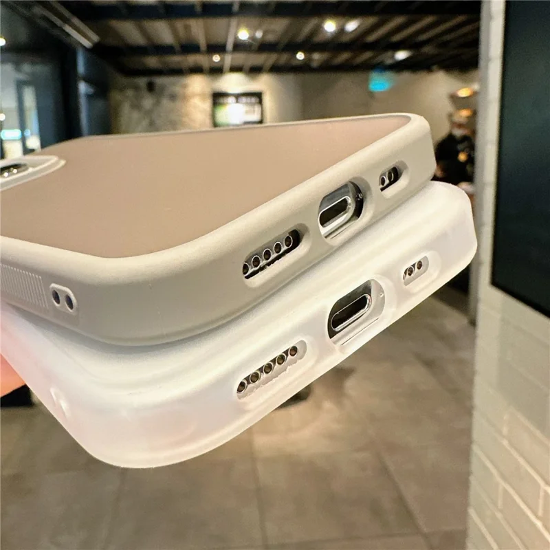 For iPhone 16 Pro Max Case Anti Slip Skin Touch TPU Acrylic Shockproof Phone Cover - Purple