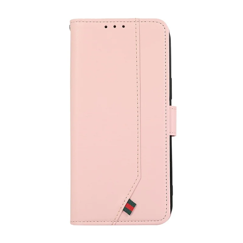 Funda para teléfono con tapa de cuero con bloqueo RFID para Motorola Moto G77 5G / G67 5G - Rosa