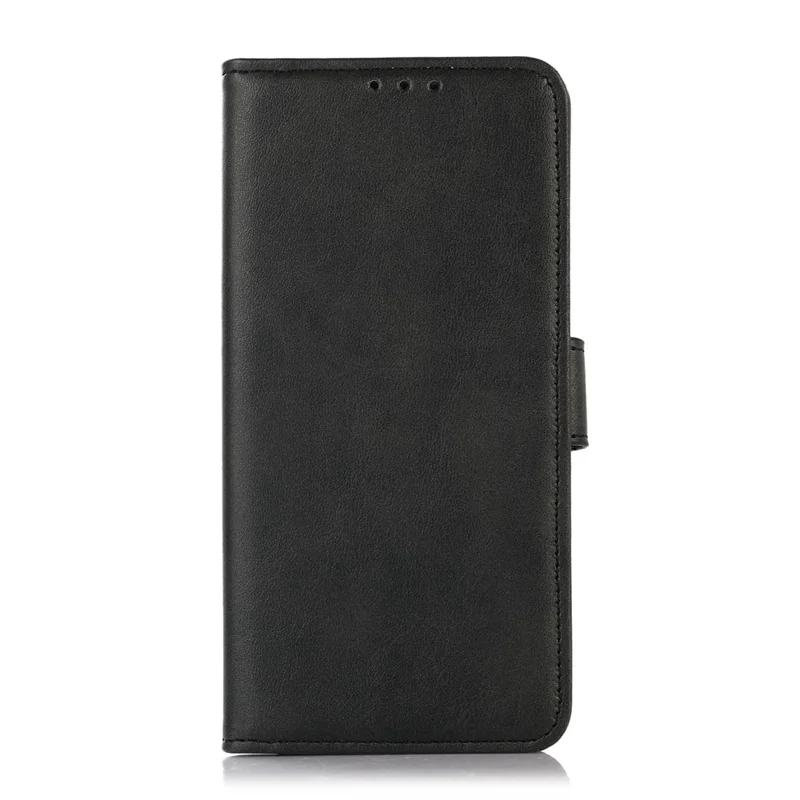 Cover per Motorola Moto G77 5G / G67 5G con Portafoglio in Pelle con Texture da Pelle di Mucca e Supporto - Nero