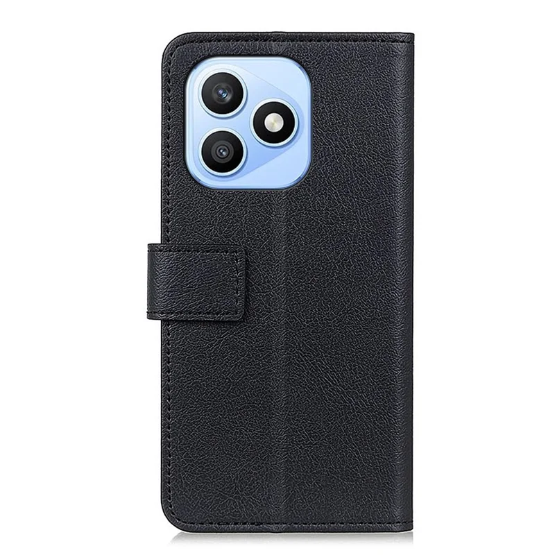 Funda para teléfono Honor X8d 4G de cuero PU con soporte y cartera - Negro