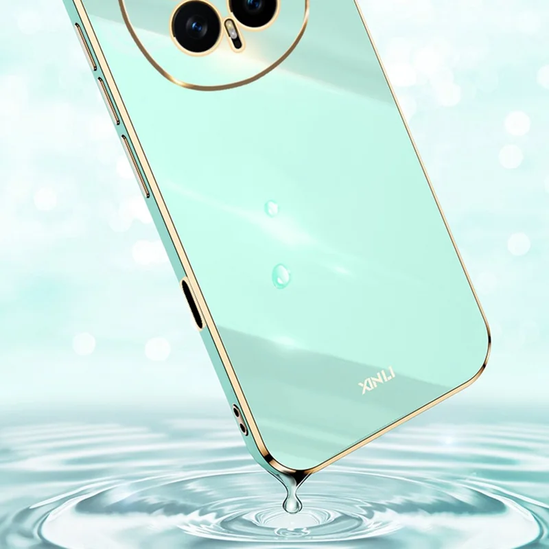 XINLI لجهاز Honor Magic8 5G غطاء هاتف شفاف مقاوم للعرق مصنوع من مادة TPU - أزرق فاتح