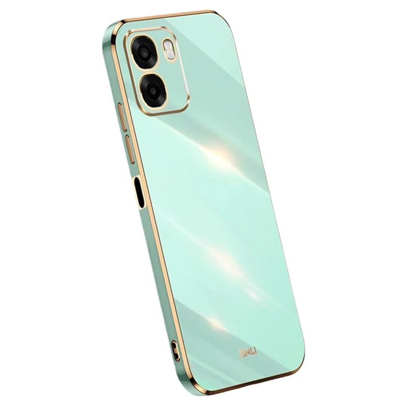 Capa de Telemóvel XINLI para Oppo A6x 5G / 4G, Capa de Proteção TPU com Revestimento Eletrolítico, à Prova de Suor - Ciano