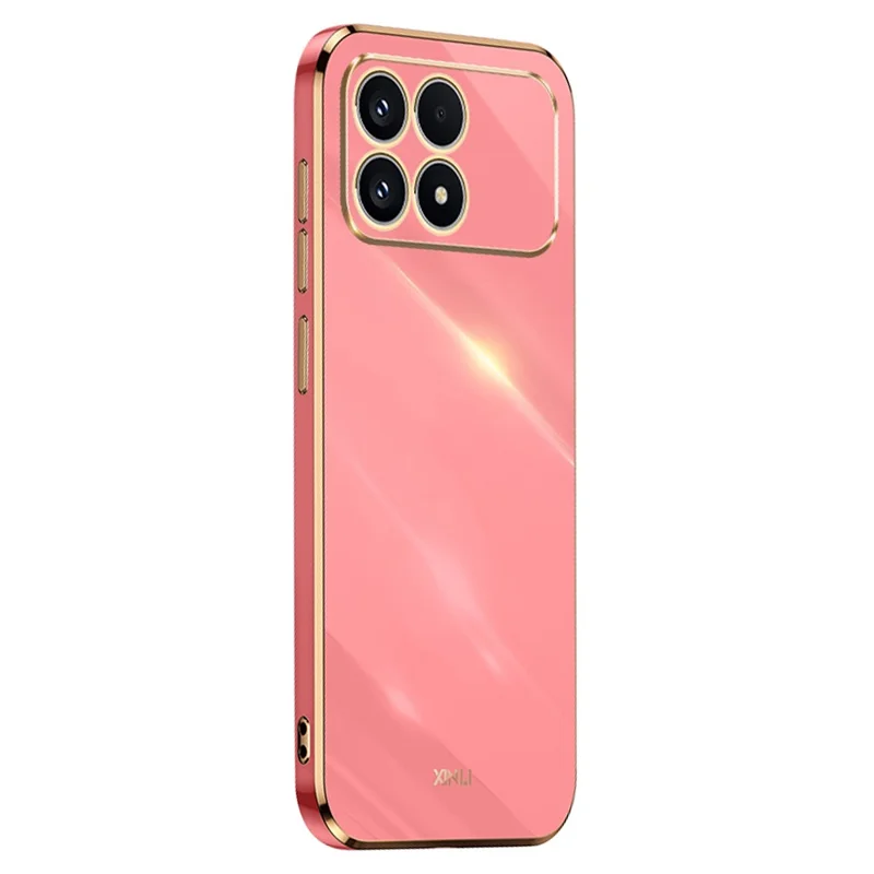 Capa de Telemóvel XINLI para Xiaomi Poco F8 Pro / Redmi K90 5G, Capa de Proteção TPU com Revestimento Eletrolítico, à Prova de Suor - Vermelho