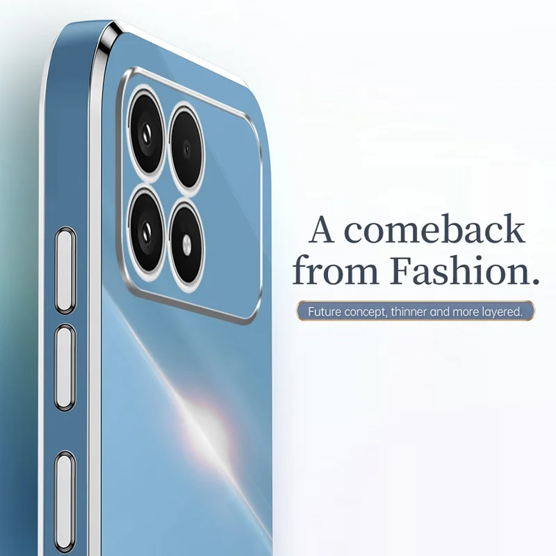 Capa de Telemóvel XINLI para Xiaomi Poco F8 Pro / Redmi K90 5G, Capa de Proteção TPU com Revestimento Eletrolítico, à Prova de Suor - Vermelho