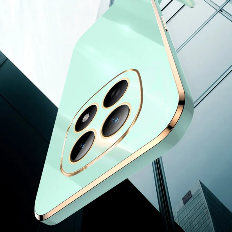 XINLI Capa para Telemóvel Xiaomi Redmi Note 15 4G (Global) com Revestimento Electrolítico TPU, Proteção à Prova de Suor - Ciano