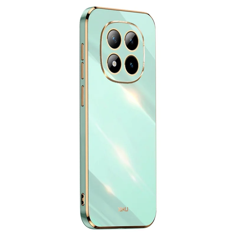 XINLI For Xiaomi Redmi Note 15 Pro 4G (Global) Phone Case Electroplating TPU Sweatproof Protection Phone Cover - Cyan