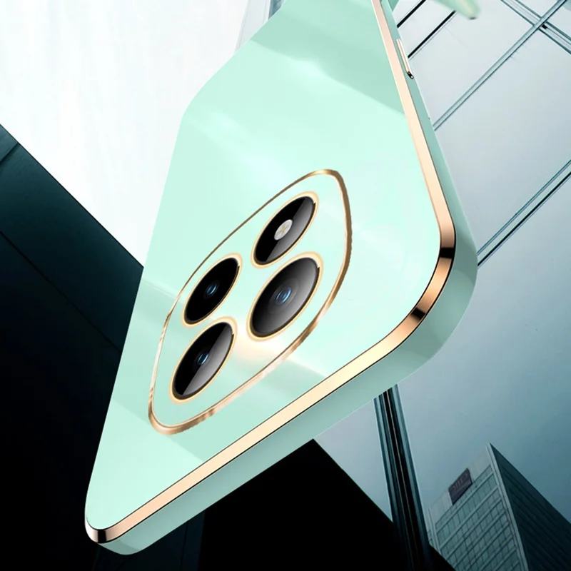 XINLI For Xiaomi Redmi Note 15 Pro 4G (Global) Phone Case Ring Kickstand Electroplating TPU Sweatproof Protection Phone Cover - Cyan