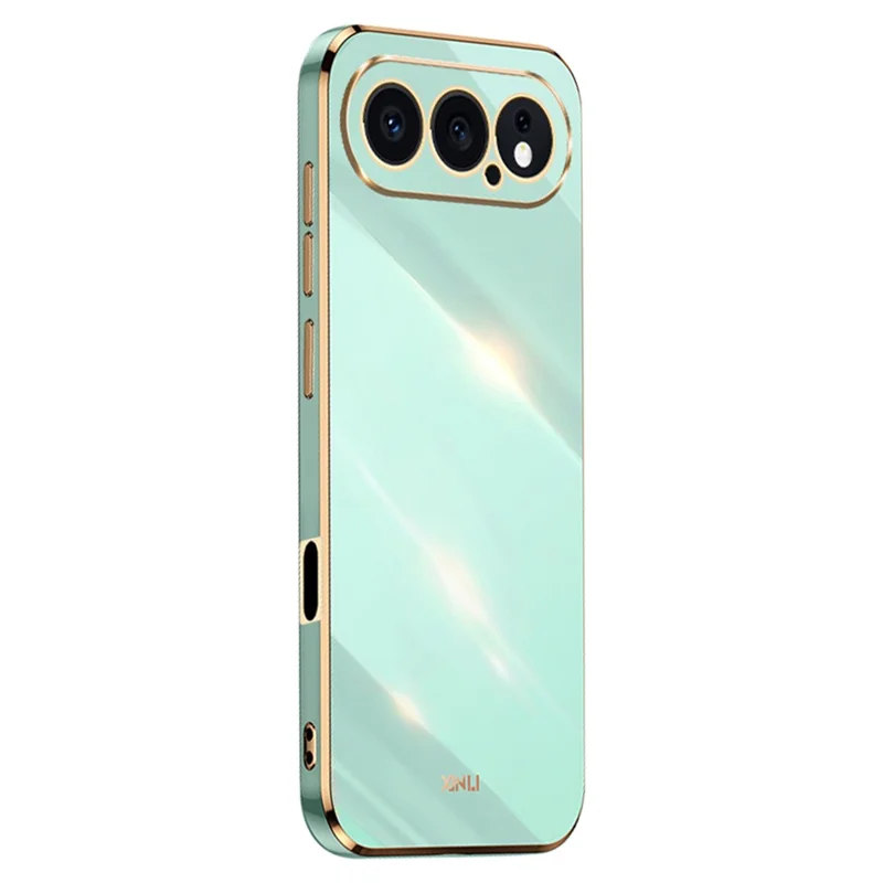 XINLI For Honor 500 5G Phone Case Electroplating TPU Sweatproof Protection Phone Cover - Cyan