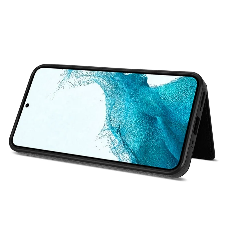 N.BEKUS pour Samsung Galaxy S26+ étui en cuir avec fermeture à glissière, support de carte, housse de téléphone avec sangle d'épaule - Noir