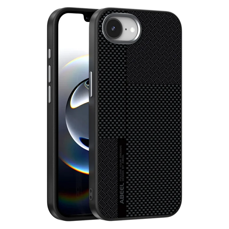 ABEEL For iPhone 17e  /  16e Magnetic Case Ultra-thin 6D Printed Shockproof TPU PC Aluminum Alloy Leather Phone Cover - Guardian Model 2 No. 2