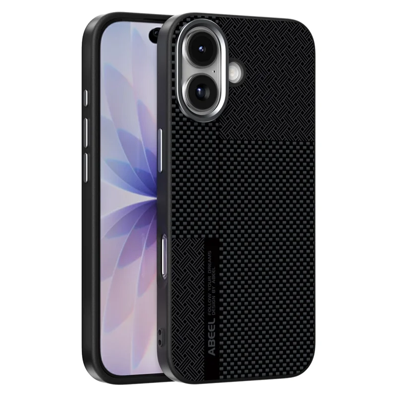 ABEEL For iPhone 17 Magnetic Case Ultra-thin 6D Printed Shockproof TPU PC Aluminum Alloy Leather Phone Cover - Guardian Model 2 No. 2