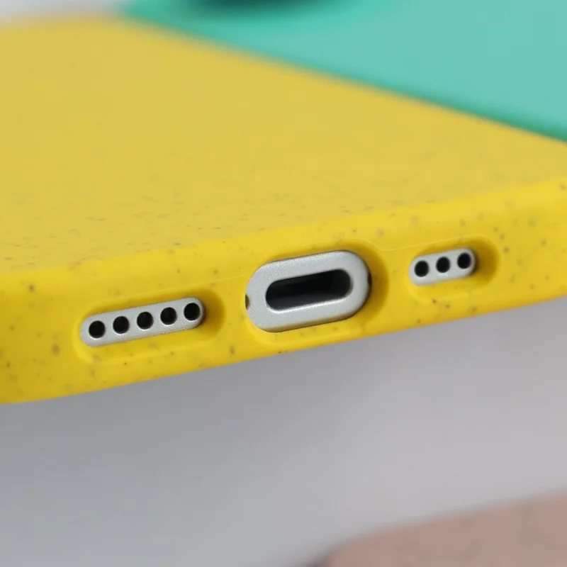 Acquisto all'ingrosso per custodia magnetica iPhone 16 compatibile con MagSafe in materiale di paglia di grano e TPU, cover antigraffio - Rosa