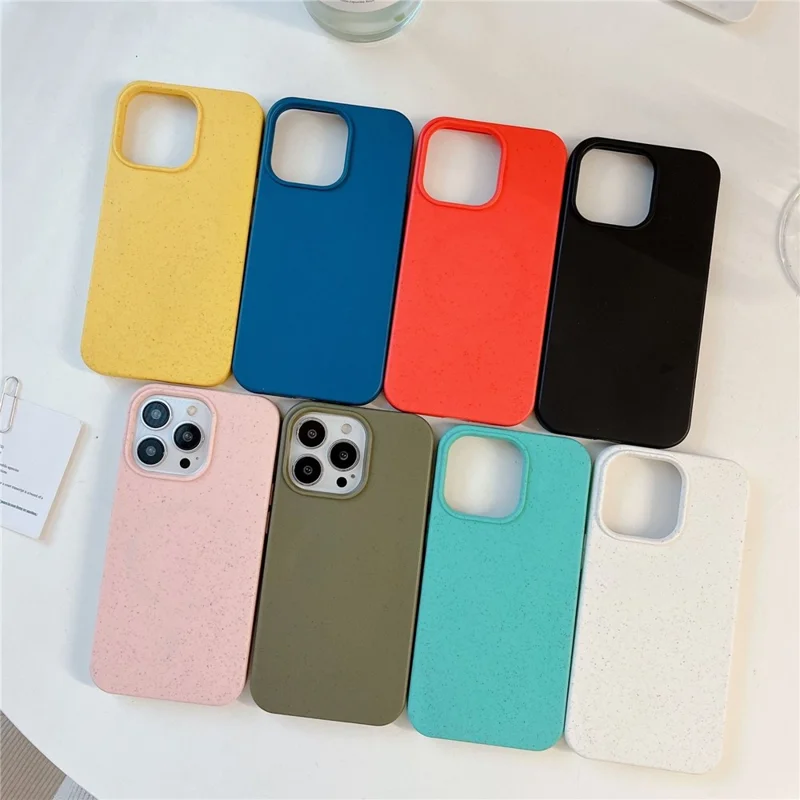 Acquisto all'ingrosso per custodia magnetica iPhone 16 Pro compatibile con MagSafe in materiale di paglia di grano e TPU, cover antigraffio - Bianco