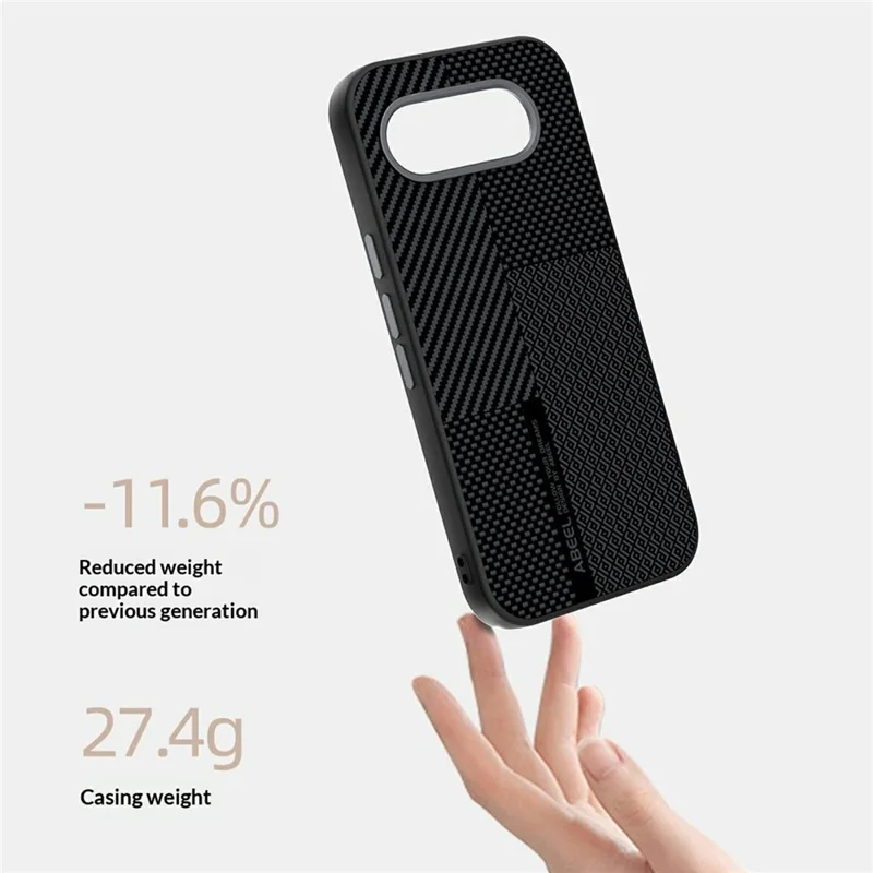 ABEEL For Google Pixel 9a Magnetic Case Ultra-thin 6D Printed Shockproof TPU PC Aluminum Alloy Leather Phone Cover - Guardian Model 2 No. 2
