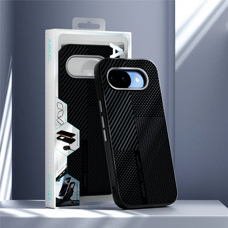 ABEEL For Google Pixel 10a Magnetic Case Ultra-thin 6D Printed Shockproof TPU PC Aluminum Alloy Leather Phone Cover - Guardian Model 2 No. 2
