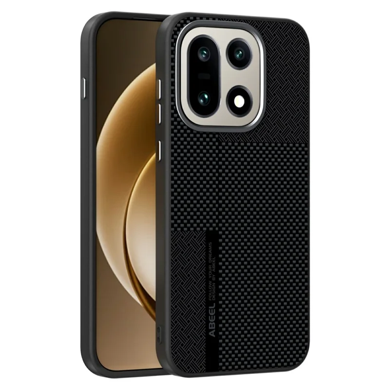 ABEEL For OnePlus 15 5G Magnetic Case Ultra-thin 6D Printed Shockproof TPU PC Aluminum Alloy Leather Phone Cover - Guardian Model 2 No. 2