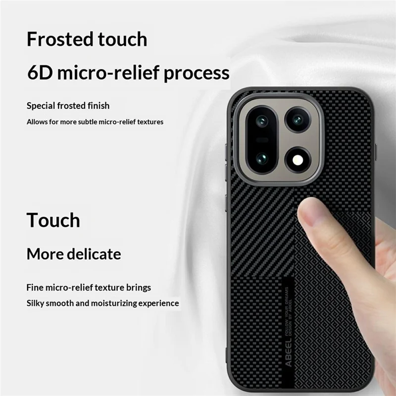 ABEEL For OnePlus 15 5G Magnetic Case Ultra-thin 6D Printed Shockproof TPU PC Aluminum Alloy Leather Phone Cover - Guardian Model 2 No. 2