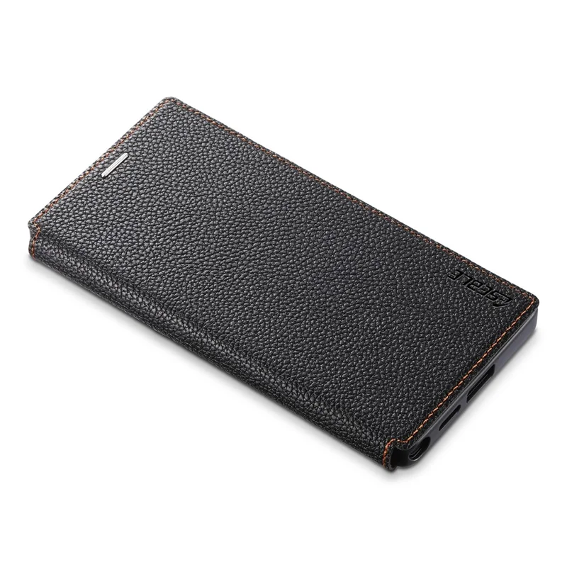 ESEBLE Magnetic Case For Google Pixel 10 Pro  /  Pixel 9 Pro Ultra Thin Litching Textured Leather Flip Cover with Card Slot - Black