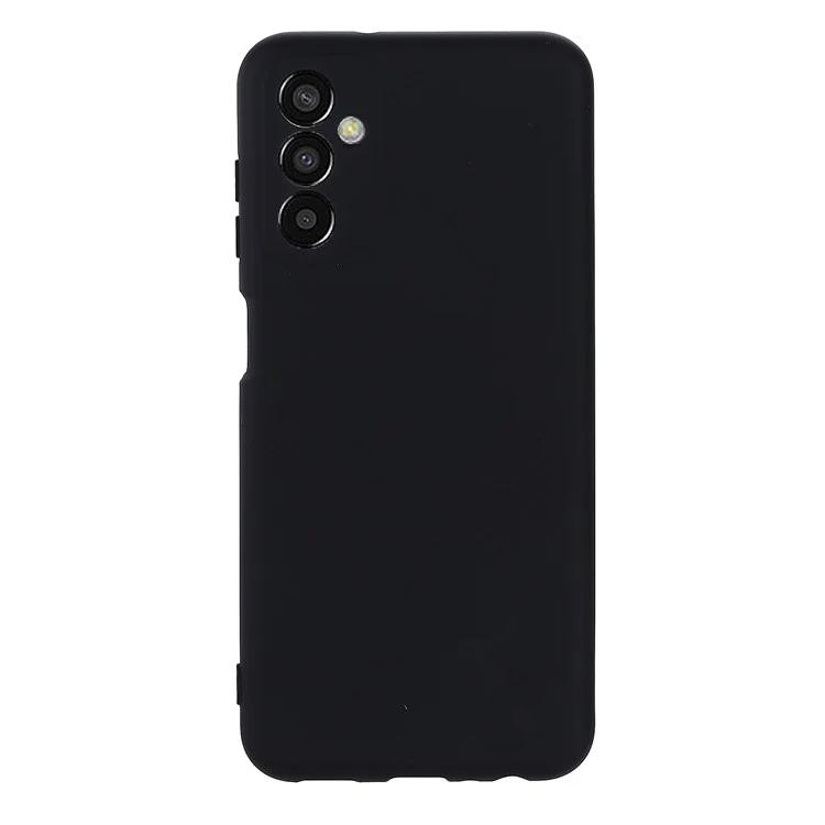 Capa Fina e à Prova de Choques para o Samsung Galaxy F13 4G Capa de Silicone Líquido para Telefone Protetora Anti-Queda com Alça - Preta
