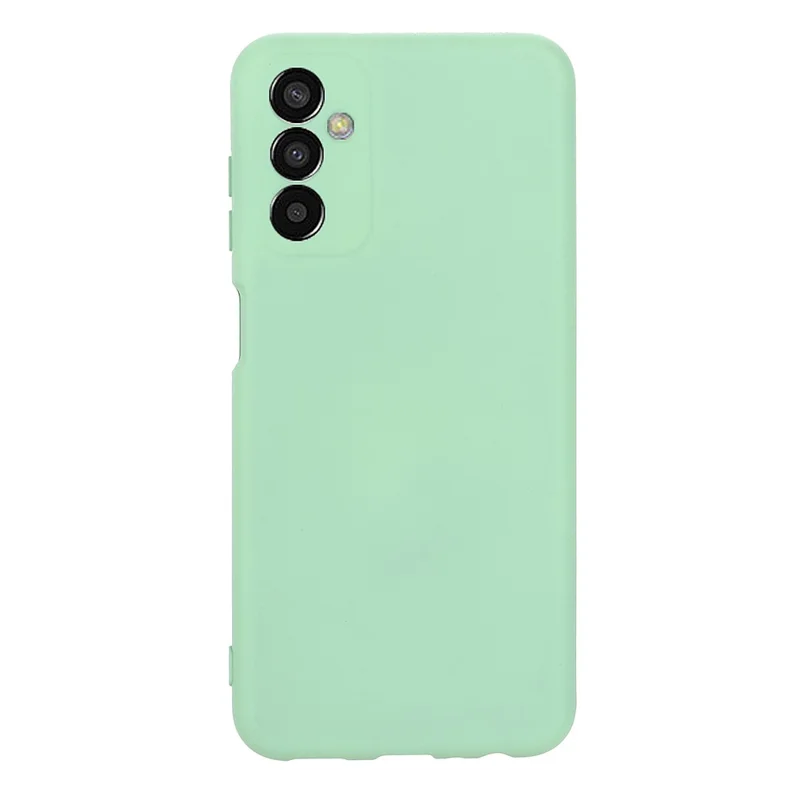 Shockproof Slim Case for Samsung Galaxy F13 4G Liquid Silicone Phone Cover Anti-Drop Protective Case with Strap - Green