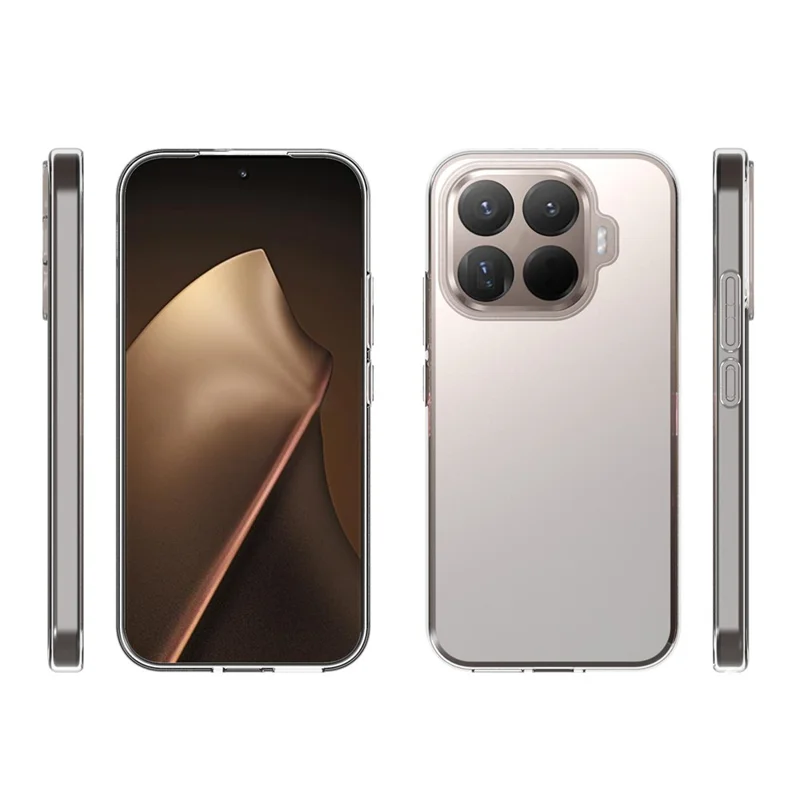 10Pcs For Xiaomi 17T Case Clear Watermark-Free TPU Protective Cover With Large Cutouts - Transparent