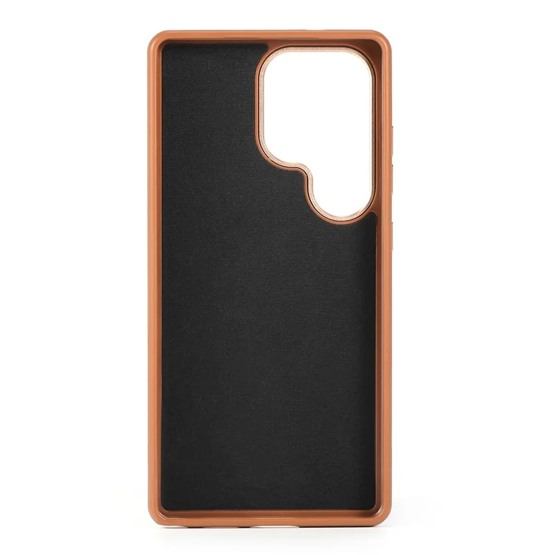 ESEBLE For Samsung Galaxy S25 Ultra Magnetic Case TPU + PU Leather Phone Cover - Black