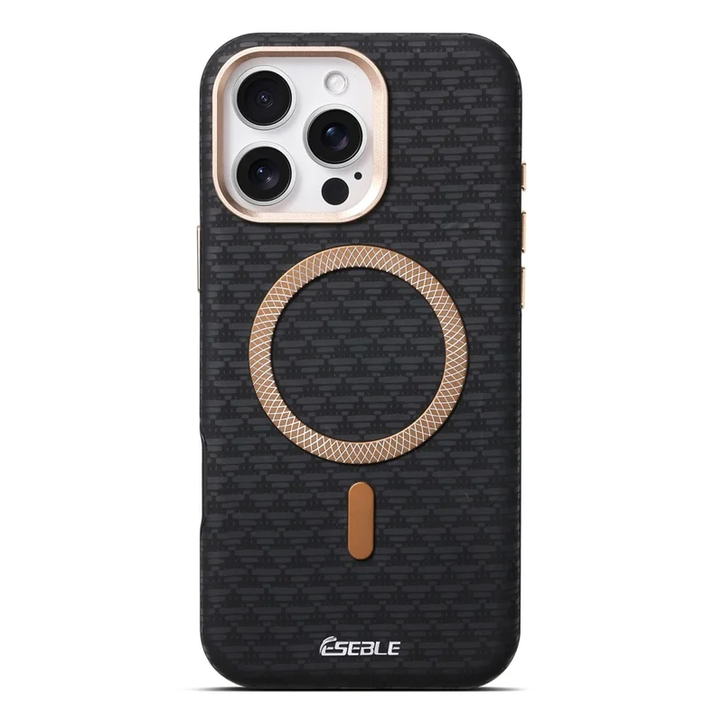 ESEBLE Funda Magnética para Samsung Galaxy S25 Ultra, Funda de Teléfono TPU + Cuero PU - Negro