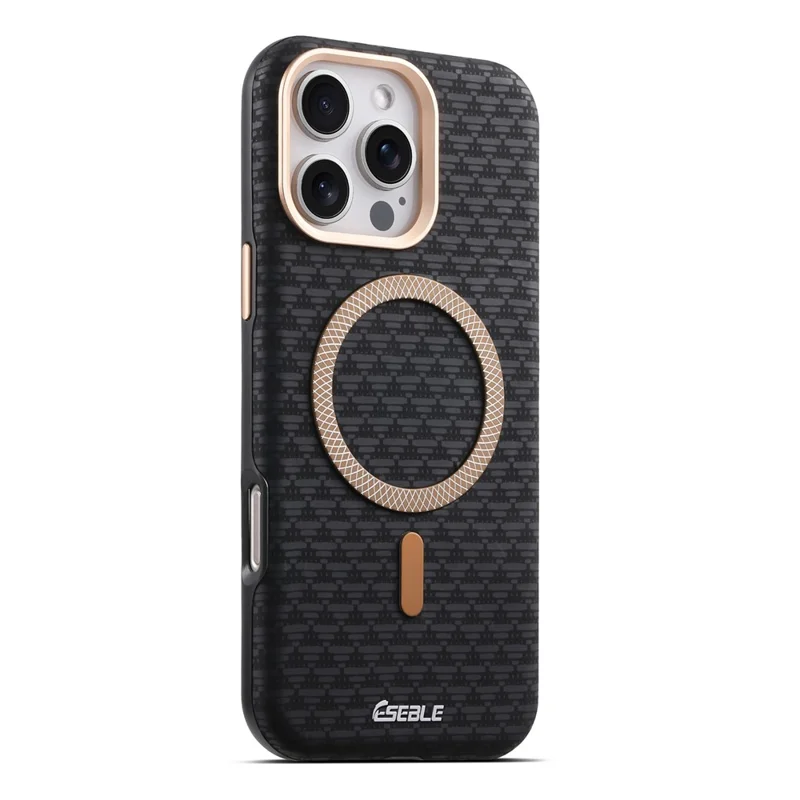 ESEBLE Funda Magnética para Samsung Galaxy S25 Ultra, Funda de Teléfono TPU + Cuero PU - Negro