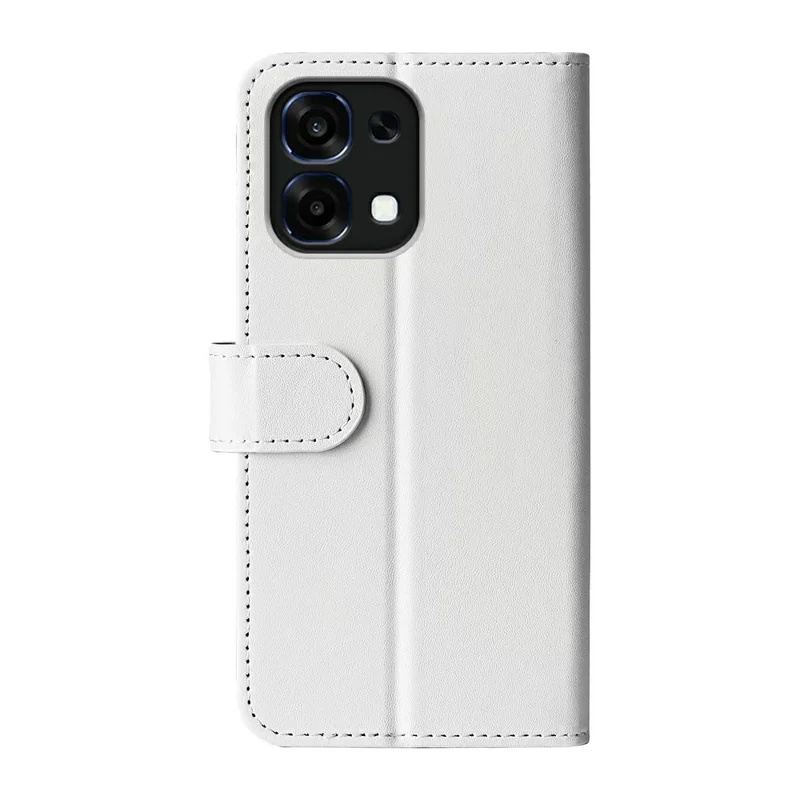 Phone Case For Oppo A6 Pro 5G  /  4G Crazy Horse Texture Stand Leather Wallet Phone Cover - White