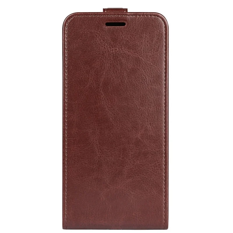 Phone Case For Oppo A6 Pro 5G  /  4G Crazy Horse Texture Stand Leather Wallet Phone Cover - Brown