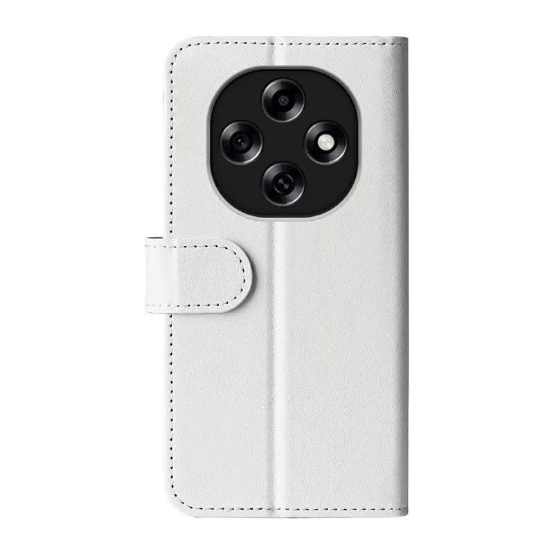 For Oppo F31 Pro 5G Wallet Case Crazy Horse Texture Stand Leather Phone Cover - White