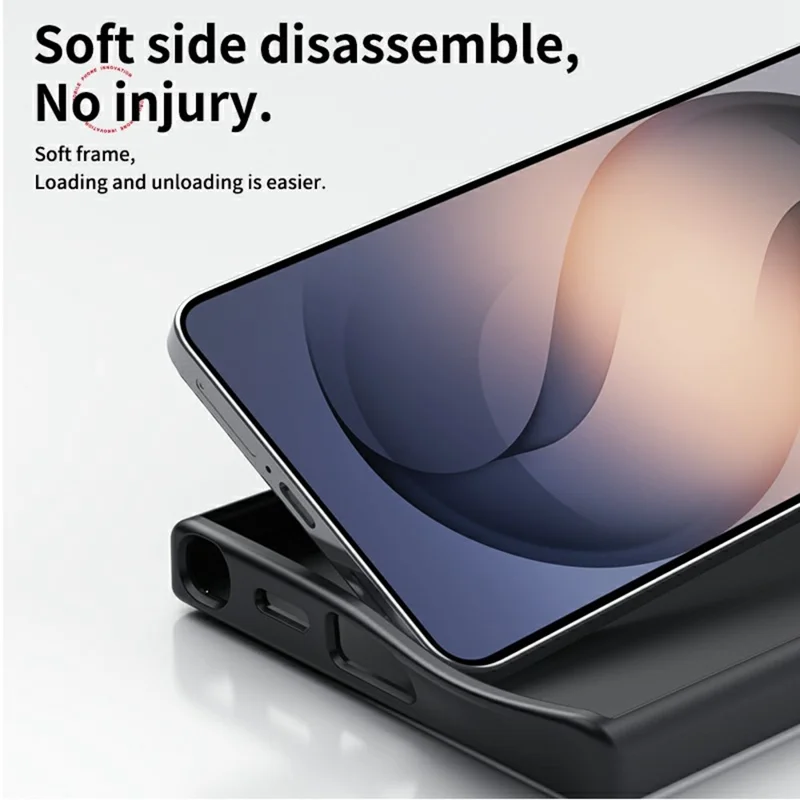 For Samsung Galaxy S26 Magnetic Case PC + TPU Phone Cover Ring Holder Carbon Fiber Texture - Silver