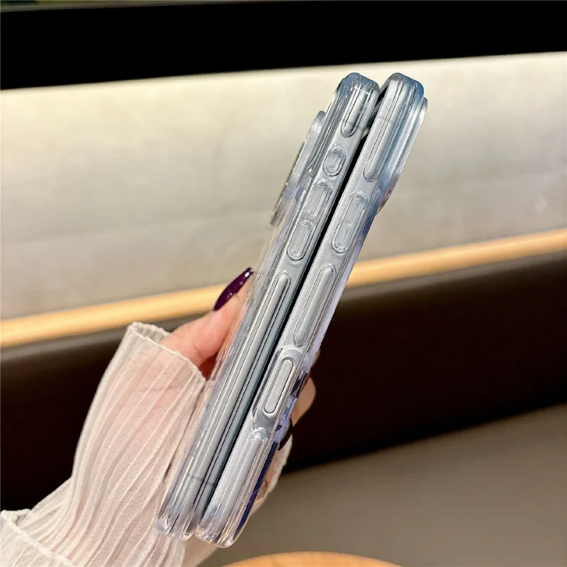 For iPhone 17 Pro Magnetic Case Compatible with MagSafe TPU + PC Bow Flower Phone Cover - Red Cherry