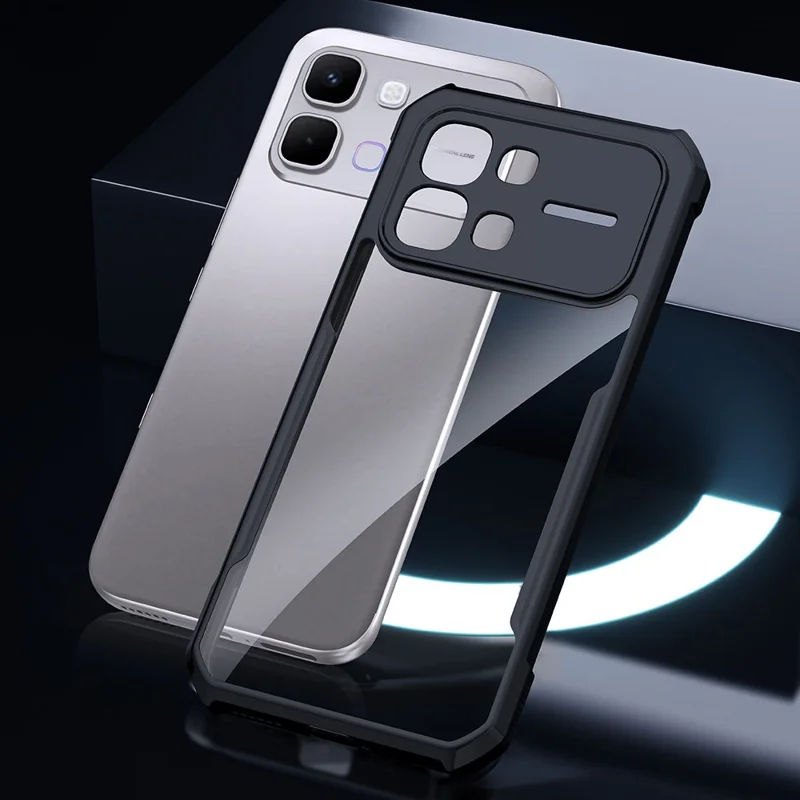 XUNDD For Infinix Note Edge 5G Case Dropproof TPU + Acrylic Clear Back Phone Cover - Black