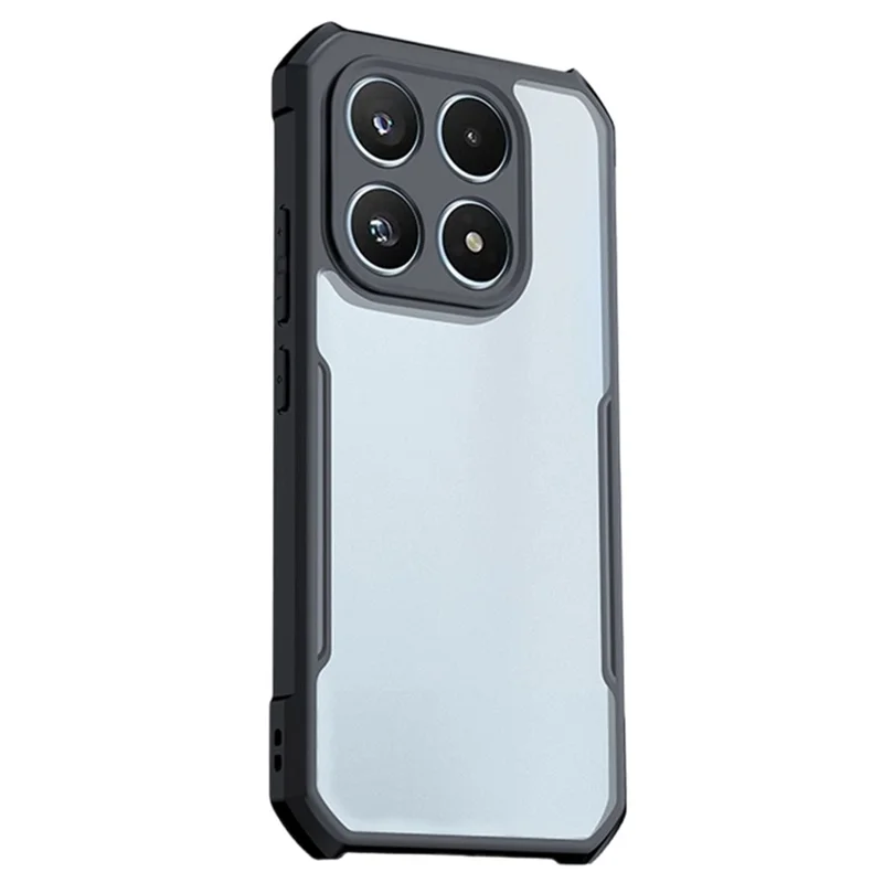 XUNDD For Xiaomi 17 Case Dropproof TPU + Acrylic Clear Back Phone Cover - Black