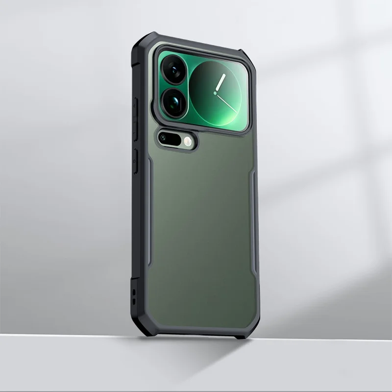 XUNDD For Xiaomi 17 Pro Case Dropproof TPU + Acrylic Clear Back Phone Cover - Black