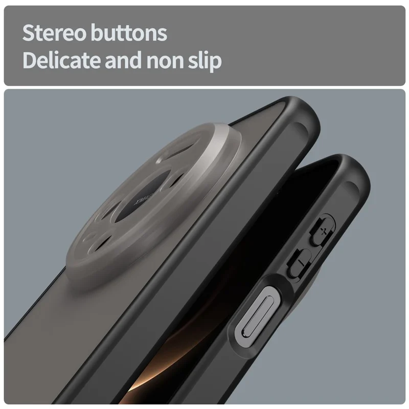 For Huawei Mate 80 Case Drop Proof Airbags Frosted Translucent PC + TPU Phone Back Cover - Black