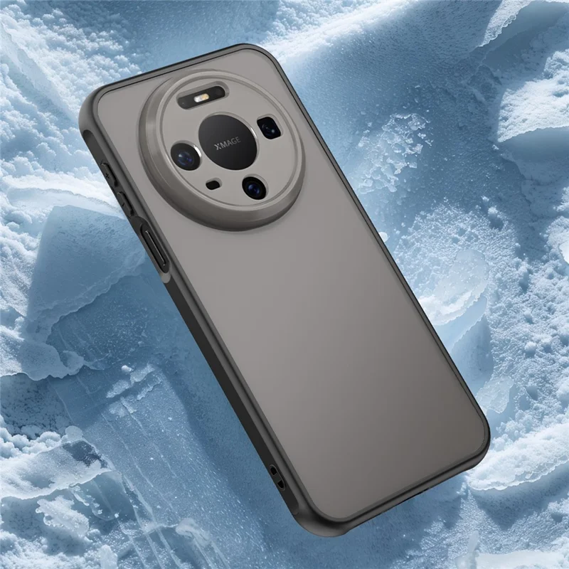 For Huawei Mate 80 Case Drop Proof Airbags Frosted Translucent PC + TPU Phone Back Cover - Black